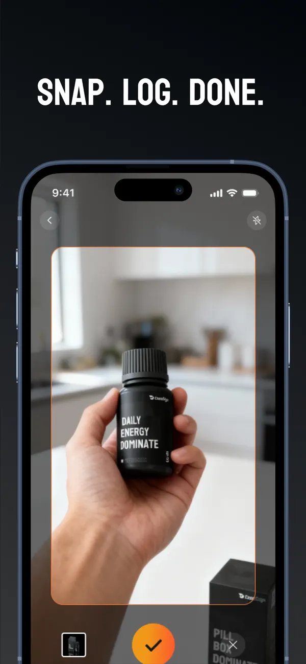 DoseEdge supplement scanning product screenshot