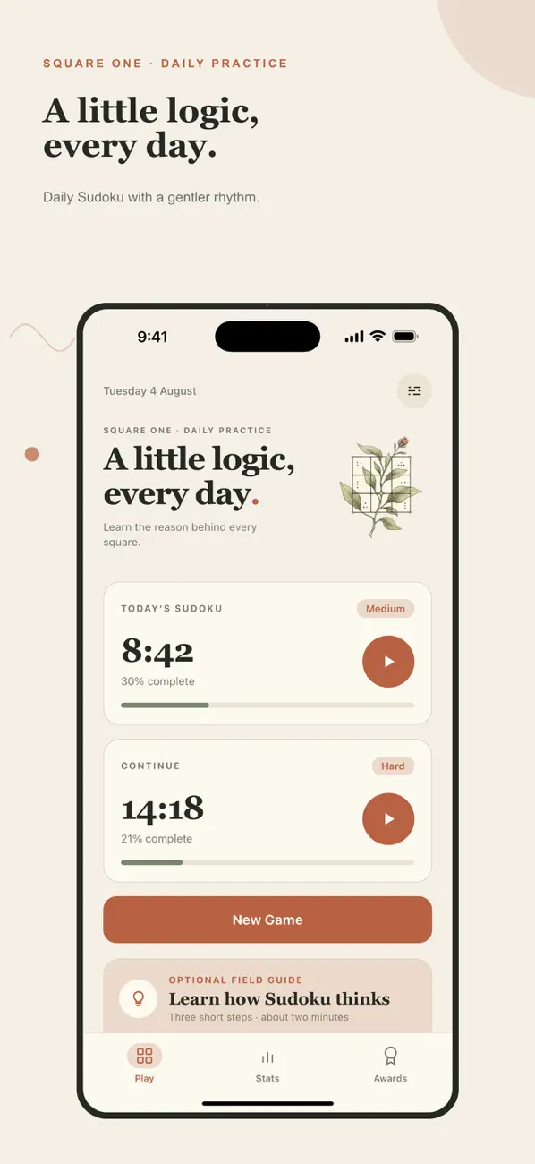 Square One App Store product screenshot